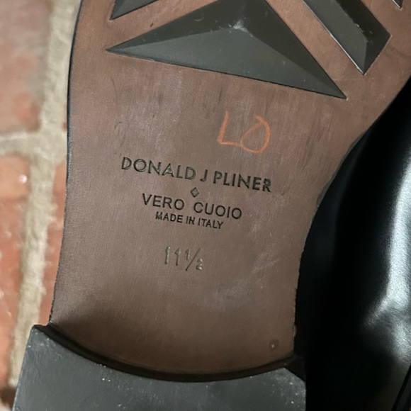 Donald J. Pliner Men’s Nappa Stretch Rex Leather Loafers in Black Sz 11.5 - Picture 10 of 10